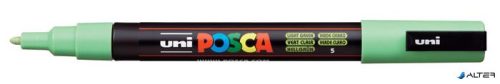 Dekormarker, 0,9-1,3 mm, UNI "Posca PC-3M", világoszöld