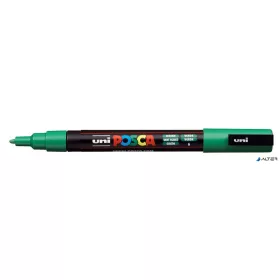 Dekormarker, 0,9-1,3 mm, UNI "Posca PC-3M", zöld