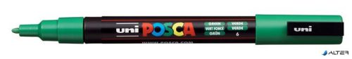 Dekormarker, 0,9-1,3 mm, UNI "Posca PC-3M", zöld