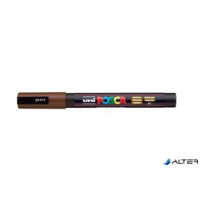 Dekormarker, 1,8-2,5 mm, UNI "Posca PC-5M", barna