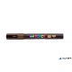Dekormarker, 1,8-2,5 mm, UNI "Posca PC-5M", barna