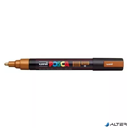Dekormarker, 1,8-2,5 mm, UNI "Posca PC-5M", bronz
