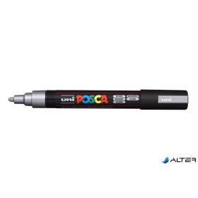 Dekormarker, 1,8-2,5 mm, UNI "Posca PC-5M", ezüst