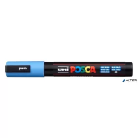   Dekormarker, 1,8-2,5 mm, UNI "Posca PC-5M", égszínkék