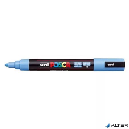 Dekormarker, 1,8-2,5 mm, UNI "Posca PC-5M", égszínkék