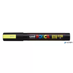   Dekormarker, 1,8-2,5 mm, UNI "Posca PC-5M", fluor sárga