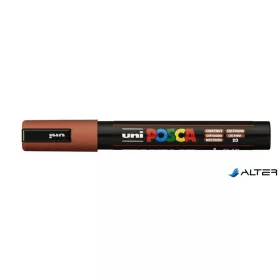   Dekormarker, 1,8-2,5 mm, UNI "Posca PC-5M", gesztenyebarna