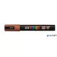 Dekormarker, 1,8-2,5 mm, UNI "Posca PC-5M", gesztenyebarna