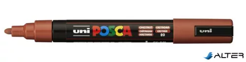 Dekormarker, 1,8-2,5 mm, UNI "Posca PC-5M", gesztenyebarna