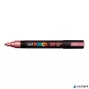 Dekormarker, 1,8-2,5 mm, UNI "Posca PC-5M", metálpiros