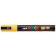 Dekormarker, 1,8-2,5 mm, UNI "Posca PC-5M", okker