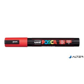 Dekormarker, 1,8-2,5 mm, UNI "Posca PC-5M", piros