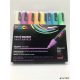 Dekormarker készlet, 1,8-2,5 mm, UNI "Posca PC-5M", 8 különböző pasztell szín