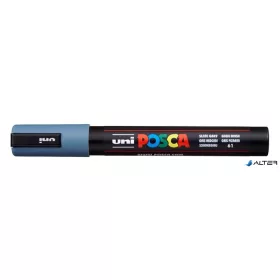   Dekormarker, 1,8-2,5 mm, UNI "Posca PC-5M", palaszürke