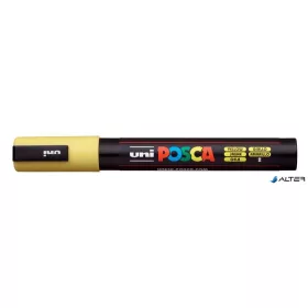 Dekormarker, 1,8-2,5 mm, UNI "Posca PC-5M", sárga