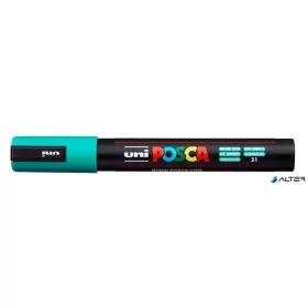   Dekormarker, 1,8-2,5 mm, UNI "Posca PC-5M", smaragdzöld