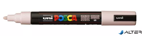 Dekormarker, 1,8-2,5 mm, UNI "Posca PC-5M", szatén rózsaszín