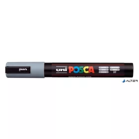   Dekormarker, 1,8-2,5 mm, UNI "Posca PC-5M", szürke