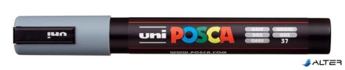 Dekormarker, 1,8-2,5 mm, UNI "Posca PC-5M", szürke