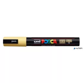   Dekormarker, 1,8-2,5 mm, UNI 'Posca PC-5M', szalmasárga