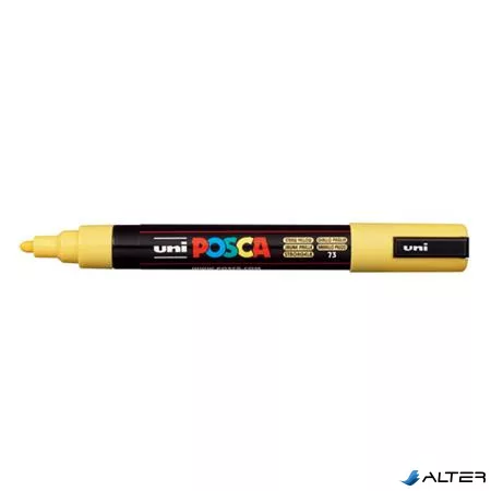 Dekormarker, 1,8-2,5 mm, UNI "Posca PC-5M", szalmasárga