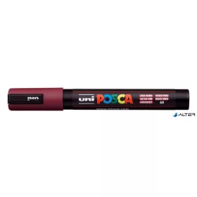   Dekormarker, 1,8-2,5 mm, UNI "Posca PC-5M", vörösbor
