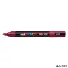 Dekormarker, 1,8-2,5 mm, UNI "Posca PC-5M", vörösbor