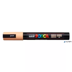   Dekormarker, 1,8-2,5 mm, UNI 'Posca PC-5M', világos narancssárga