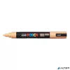 Dekormarker, 1,8-2,5 mm, UNI "Posca PC-5M", világos narancssárga