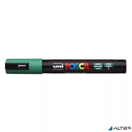 Dekormarker, 1,8-2,5 mm, UNI "Posca PC-5M", zöld