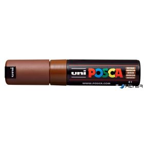 Dekormarker, 4,5-5,5 mm, UNI "Posca PC-7M", barna