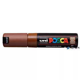 Dekormarker, 4,5-5,5 mm, UNI "Posca PC-7M", barna