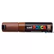 Dekormarker, 4,5-5,5 mm, UNI "Posca PC-7M", barna