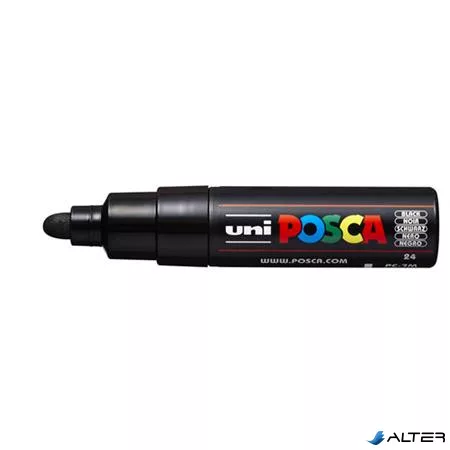 Dekormarker, 4,5-5,5 mm, UNI "Posca PC-7M", fekete