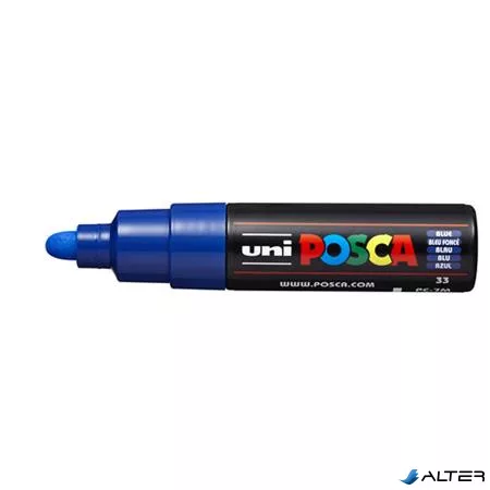 Dekormarker, 4,5-5,5 mm, UNI "Posca PC-7M", kék