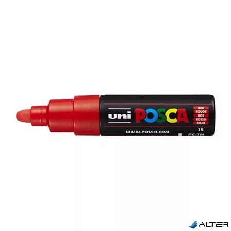 Dekormarker, 4,5-5,5 mm, UNI "Posca PC-7M", piros