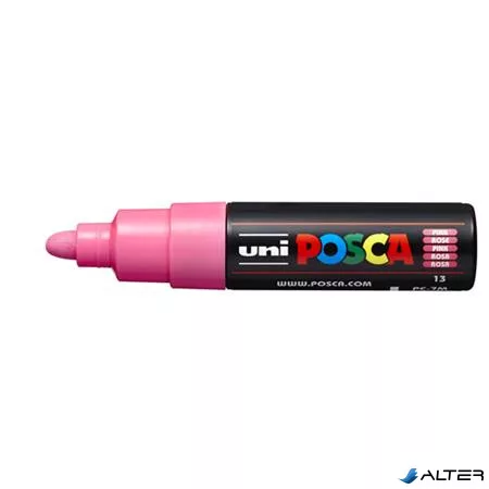 Dekormarker, 4,5-5,5 mm, UNI "Posca PC-7M", rózsaszín
