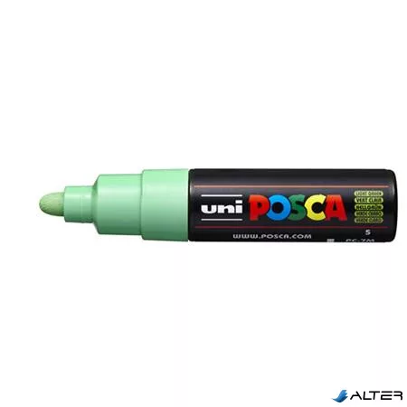 Dekormarker, 4,5-5,5 mm, UNI "Posca PC-7M", világoszöld