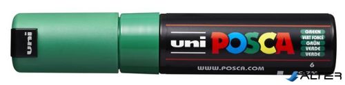 Dekormarker, 4,5-5,5 mm, UNI "Posca PC-7M", zöld