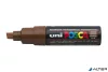 Dekormarker, 8 mm, vágott, UNI "Posca PC-8K", barna