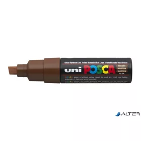   Dekormarker, 8 mm, vágott, UNI "Posca PC-8K", barna