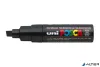 Dekormarker, 8 mm, vágott, UNI "Posca PC-8K", fekete