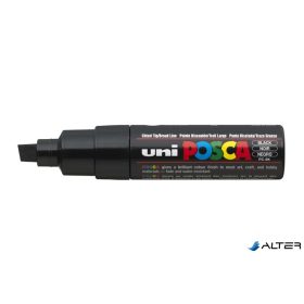   Dekormarker, 8 mm, vágott, UNI "Posca PC-8K", fekete