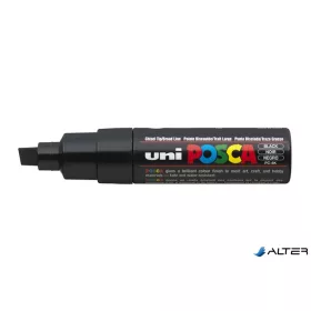   Dekormarker, 8 mm, vágott, UNI "Posca PC-8K", fekete