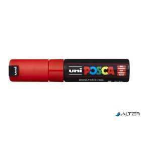   Dekormarker, 8 mm, vágott, UNI "Posca PC-8K", piros