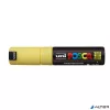 Dekormarker, 8 mm, vágott, UNI "Posca PC-8K", sárga