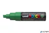 Dekormarker, 8 mm, vágott, UNI "Posca PC-8K", zöld