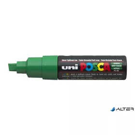  Dekormarker, 8 mm, vágott, UNI "Posca PC-8K", zöld