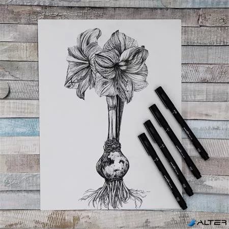 Rajzmarker, 0,5 mm, UNI PIN, fekete