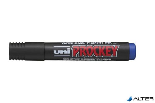 Jelölőmarker, vízbázisú, 1,2-1,8 mm, UNI "Prockey PM-122", kék